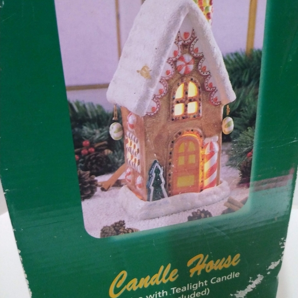 Hearth Side Hand Painted Ceramic Candle House - Picture 10 of 12